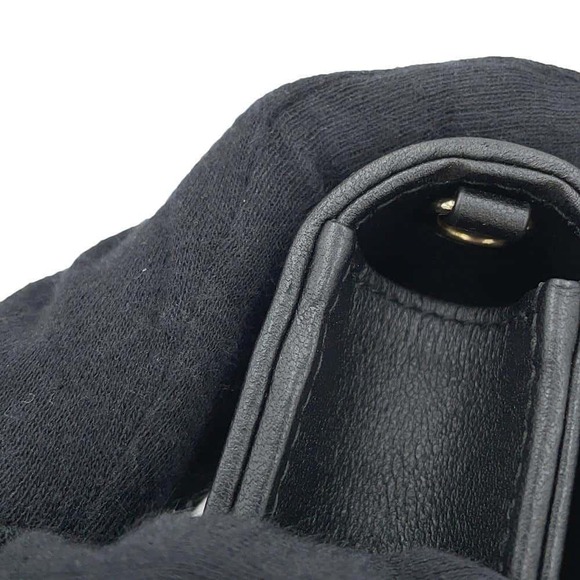 Christian Dior Chain Shoulder Bag Lady Dior Pouch Cannage Black - Picture 8 of 11